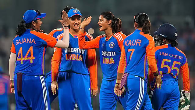 PTI : File photo of Indian women's cricket team.